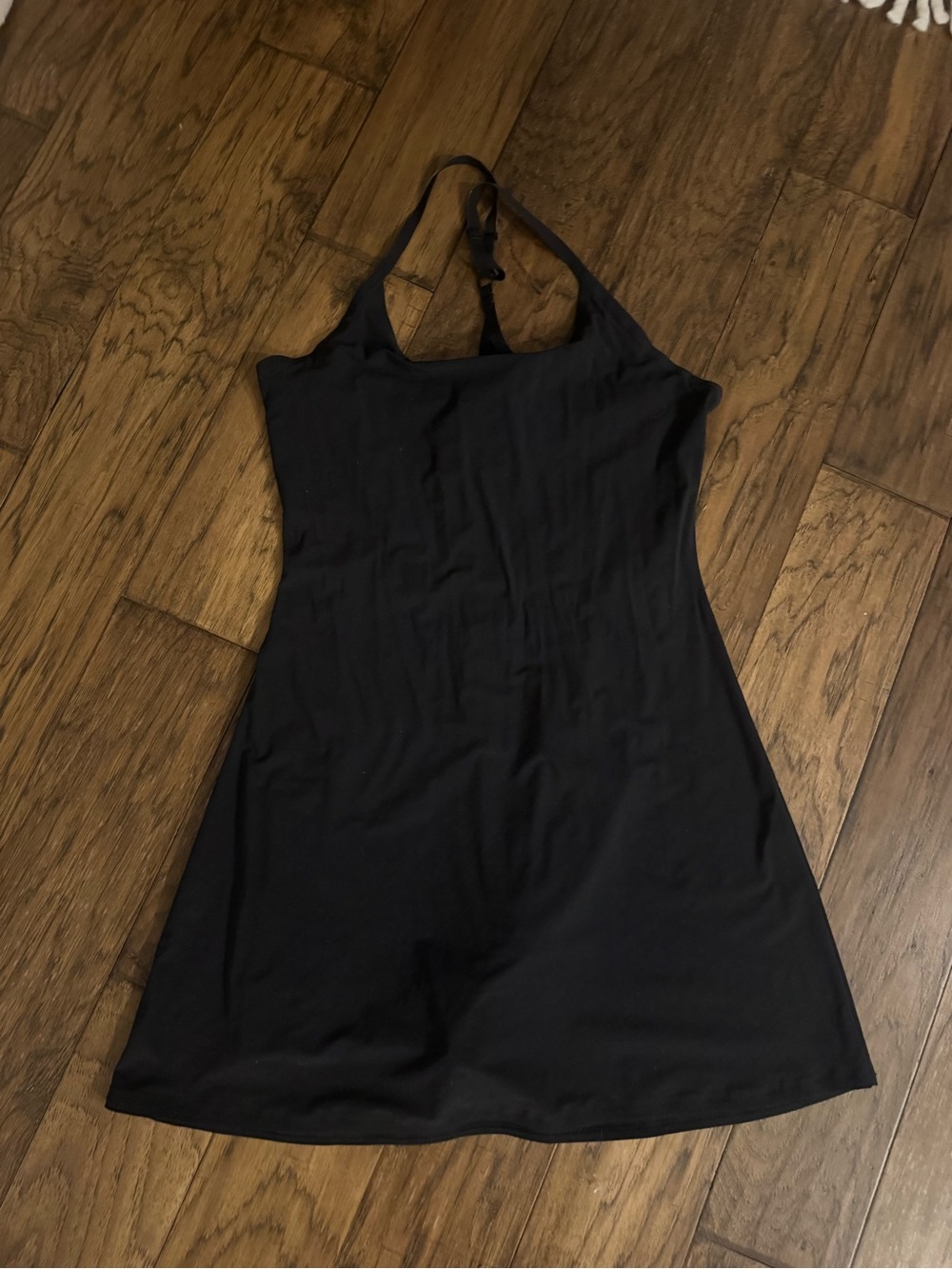 Outdoor Voices Black Halter Mini Dress